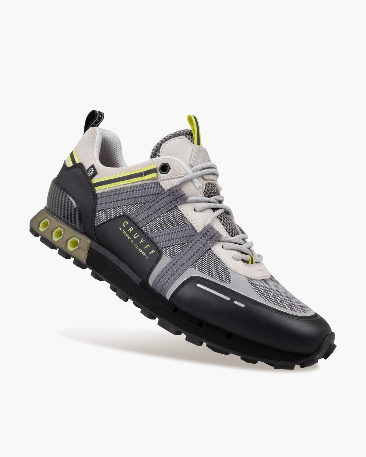 Interlace Hex-Tech // Montserr, Grey/Yellow, hi-res