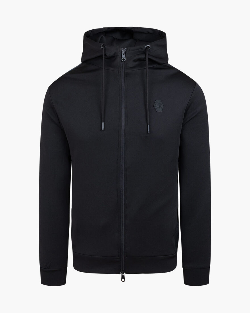 Joel Scuba Track Top  - Polyester / Elastane, Black, hi-res