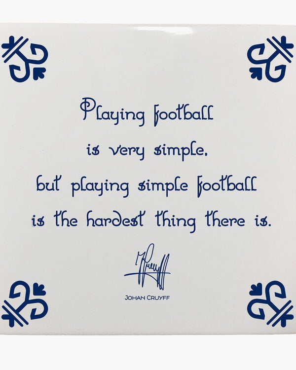 Playing football is very simple but playing simple