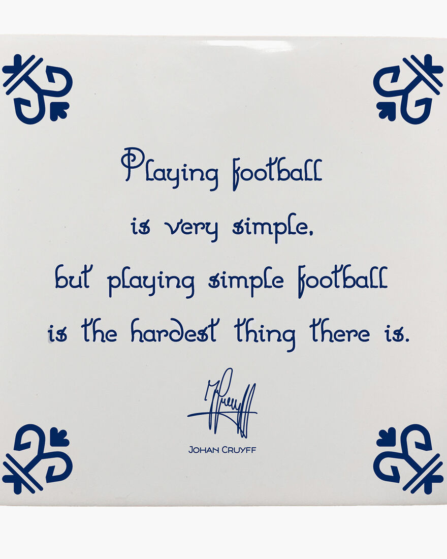 Playing football is very simple but playing simple, White, hi-res