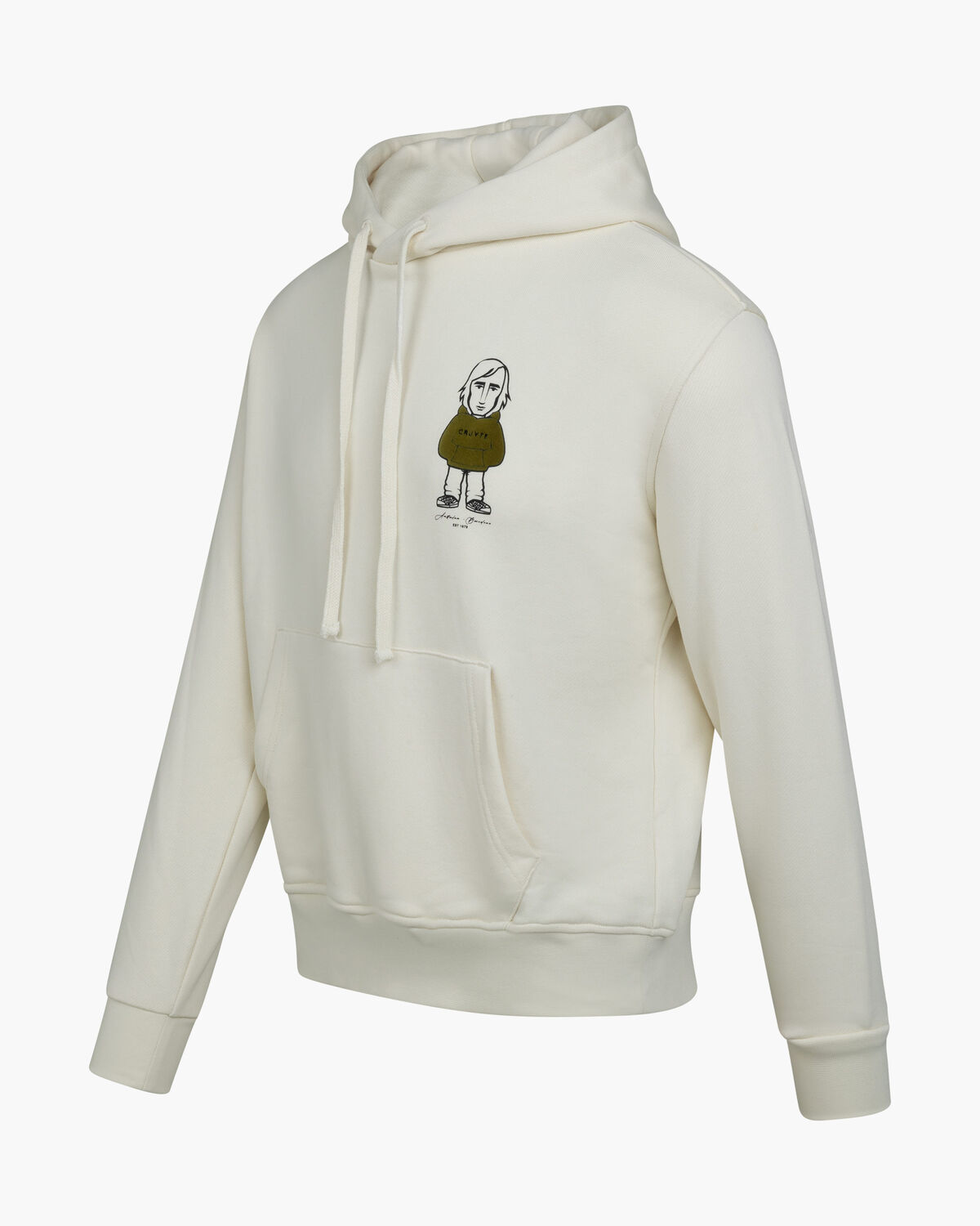 Cruyff Avatar Hoodie, White/Orange, hi-res