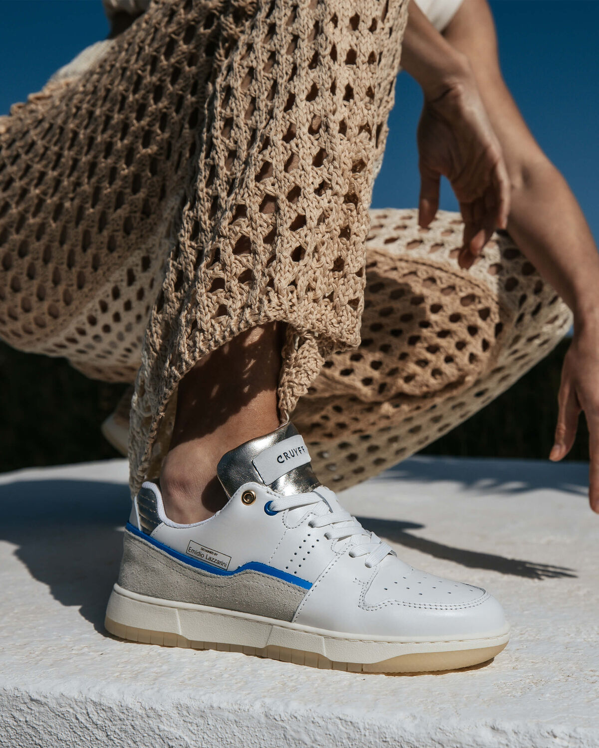 Tribuna Lux, White/Blue, hi-res