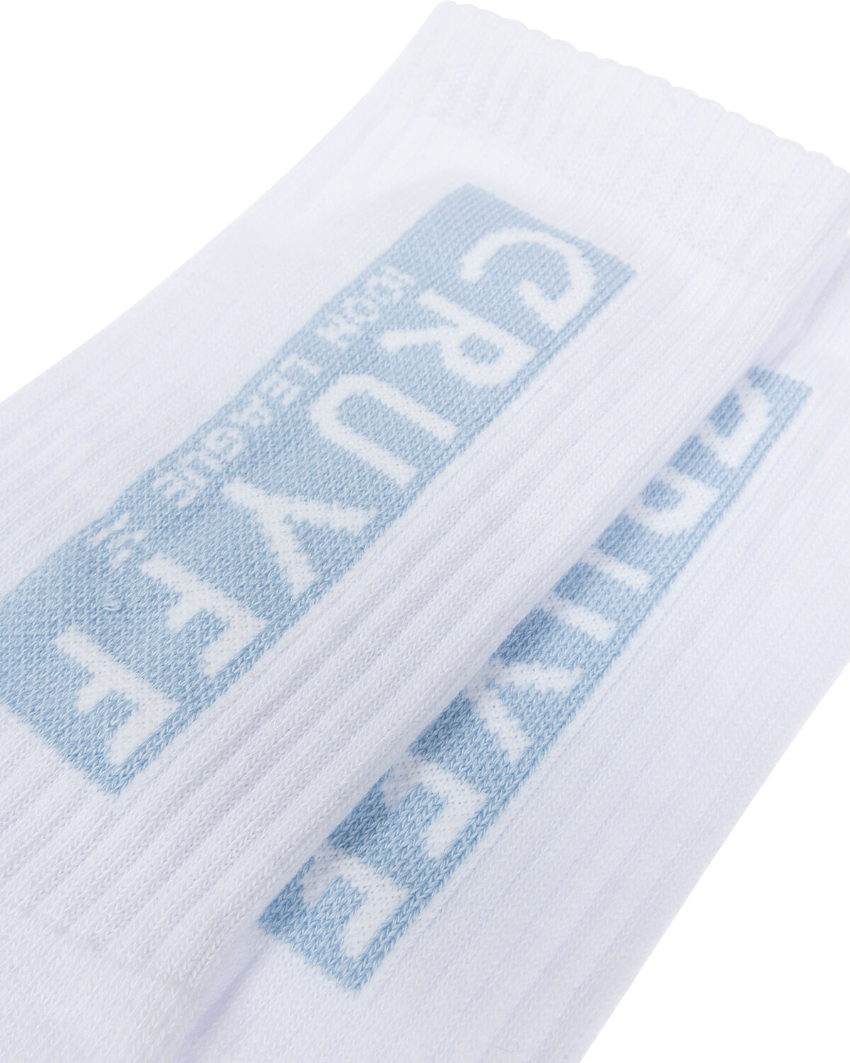 Box Logo Socks, White/Blue, hi-res