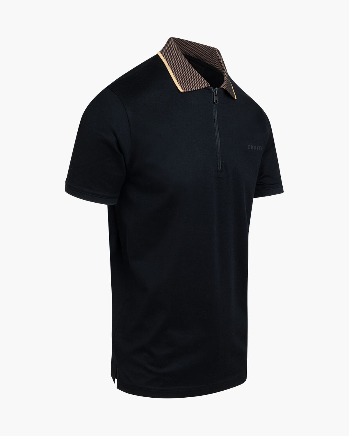 Chain Repeat Polo SS, Black/Gold, hi-res