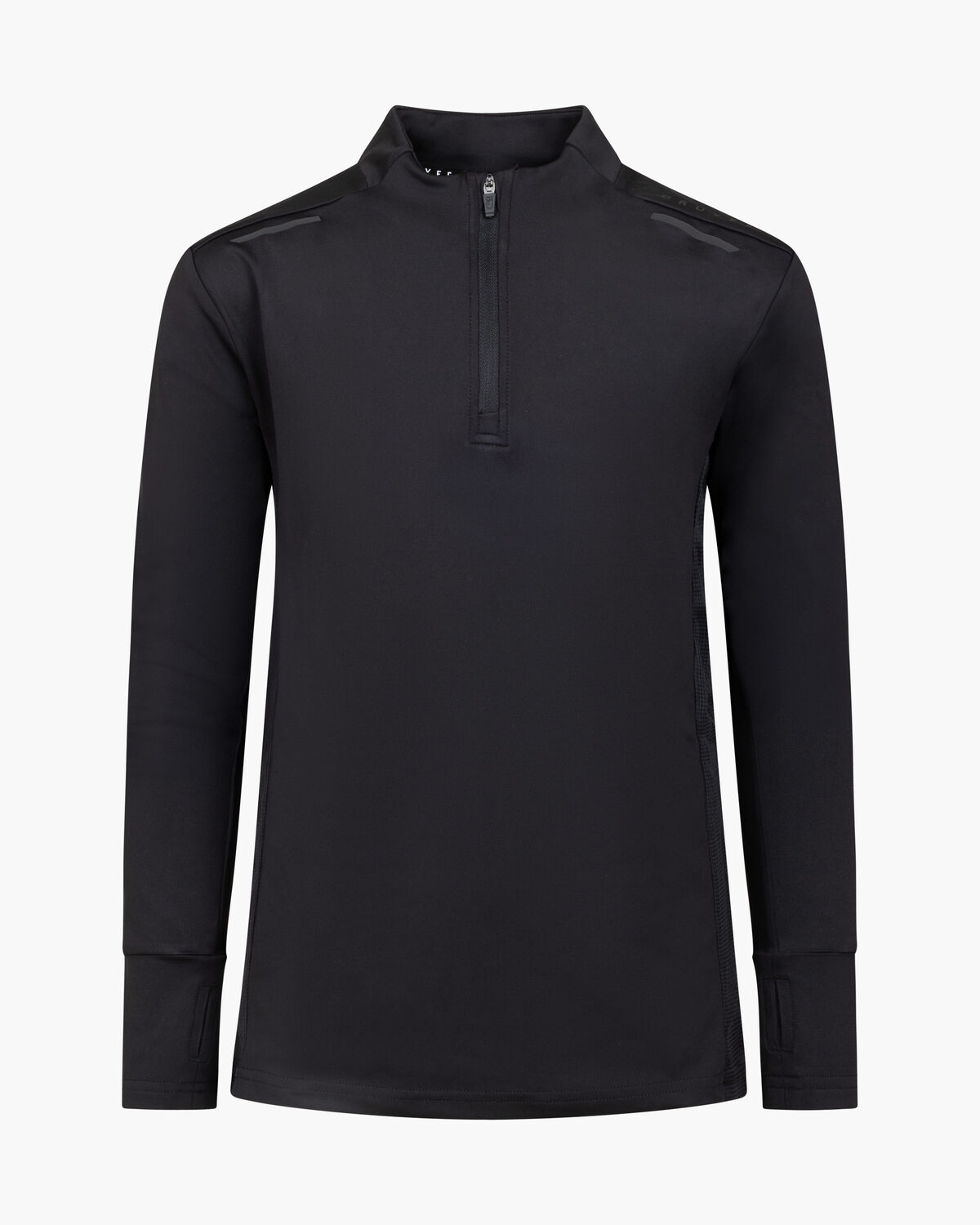 Metabolic 1/4 Zip LS Top, Black, hi-res