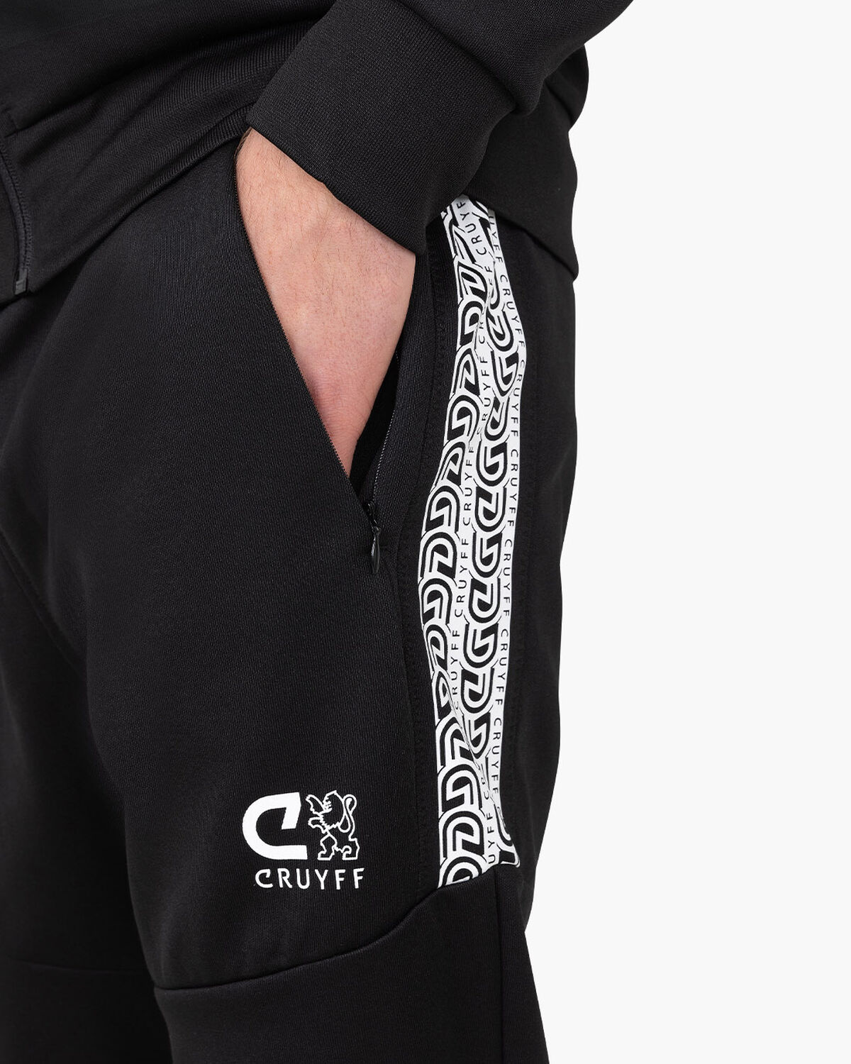 Alvaro Track Pant, Black/White, hi-res