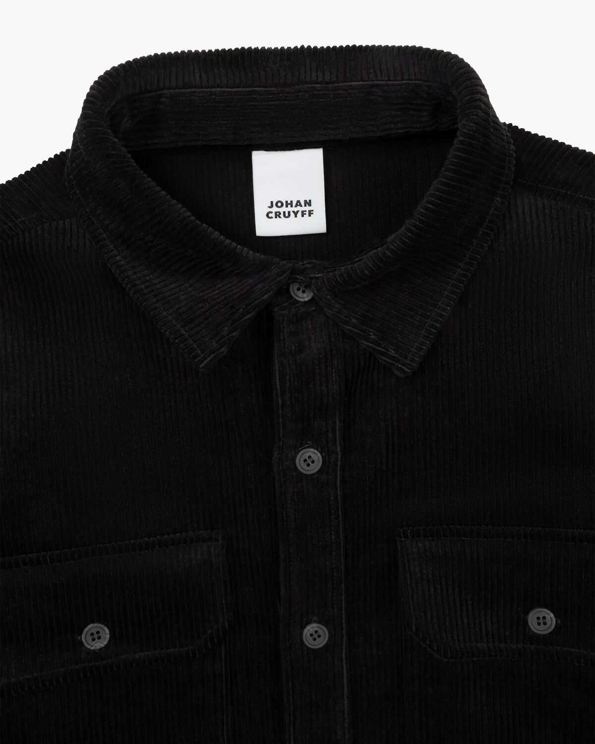 Corduroy Shirt, Black, hi-res