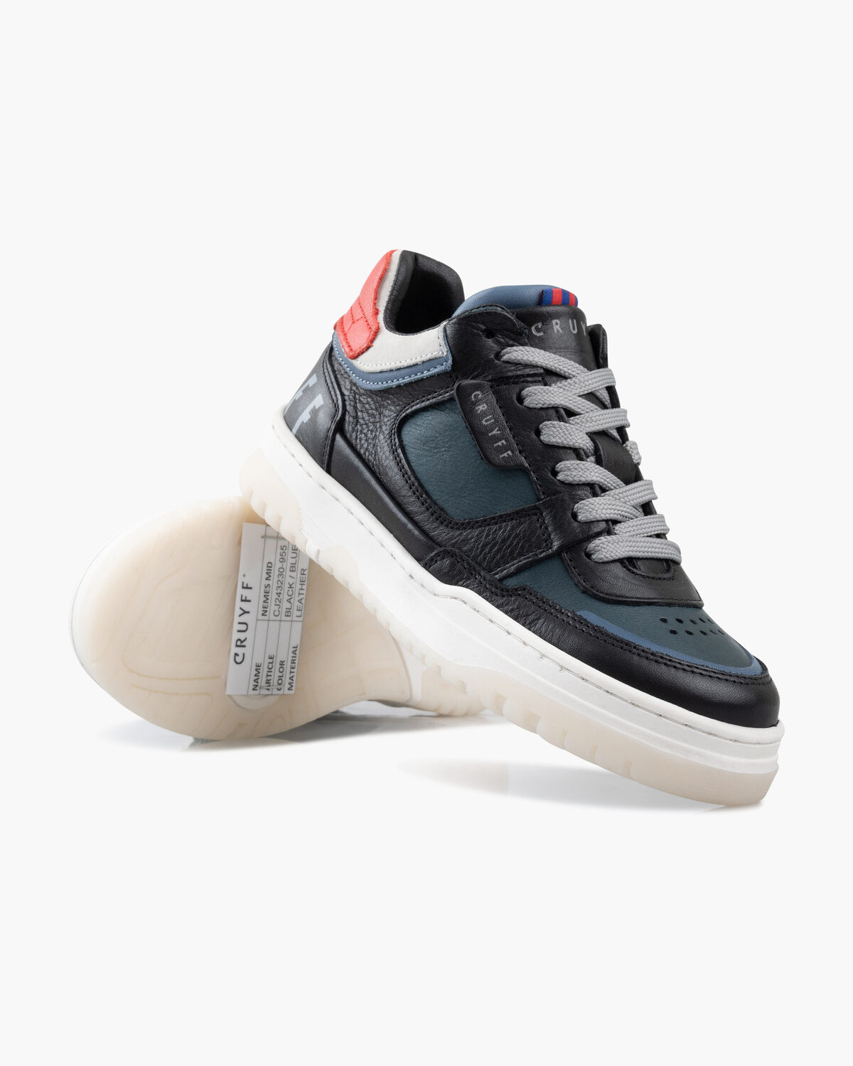 Nemes Mid, Black/Blue, hi-res