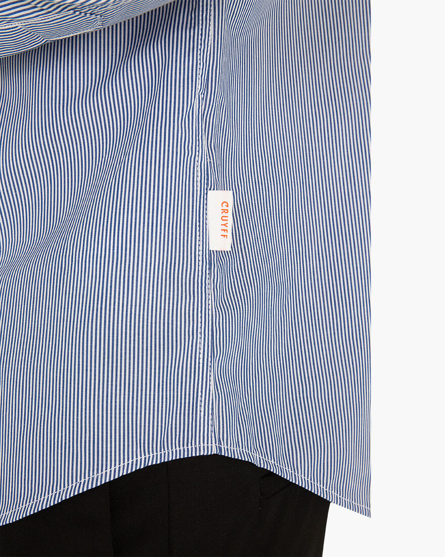 Aragon King Stripe Shirt, Blue/White, hi-res