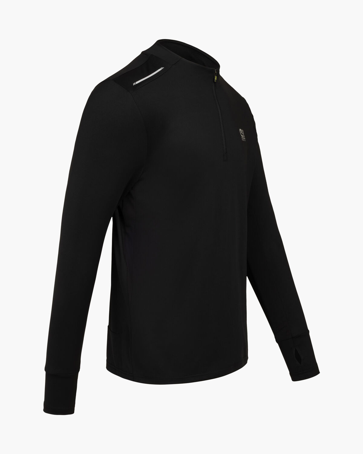Ametrine 1/4 Zip Top, Black, hi-res