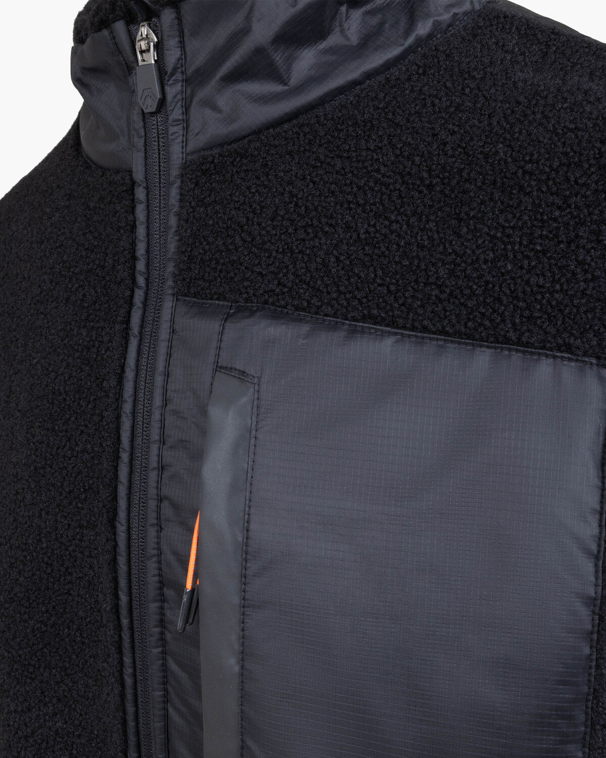Retina Half Zip, Black, hi-res