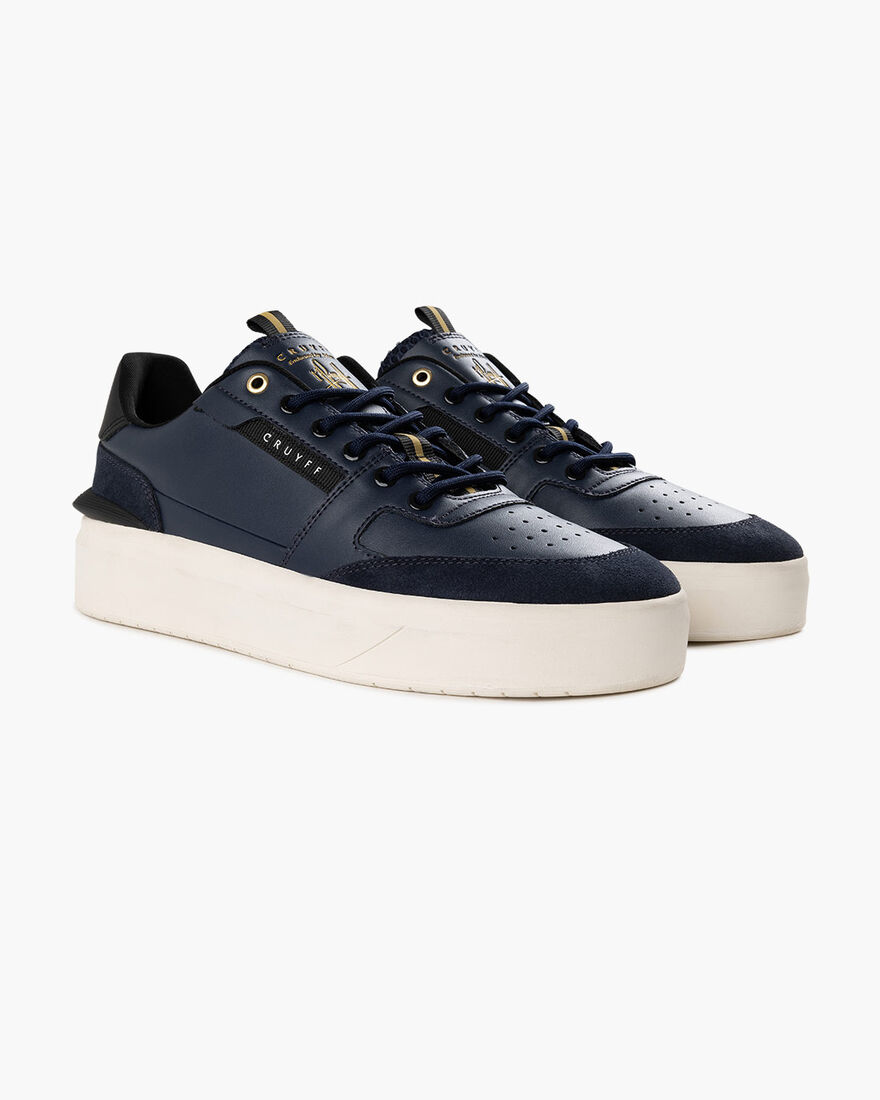 Endorsed Tennis - Soft Leather/Suede, Navy, hi-res