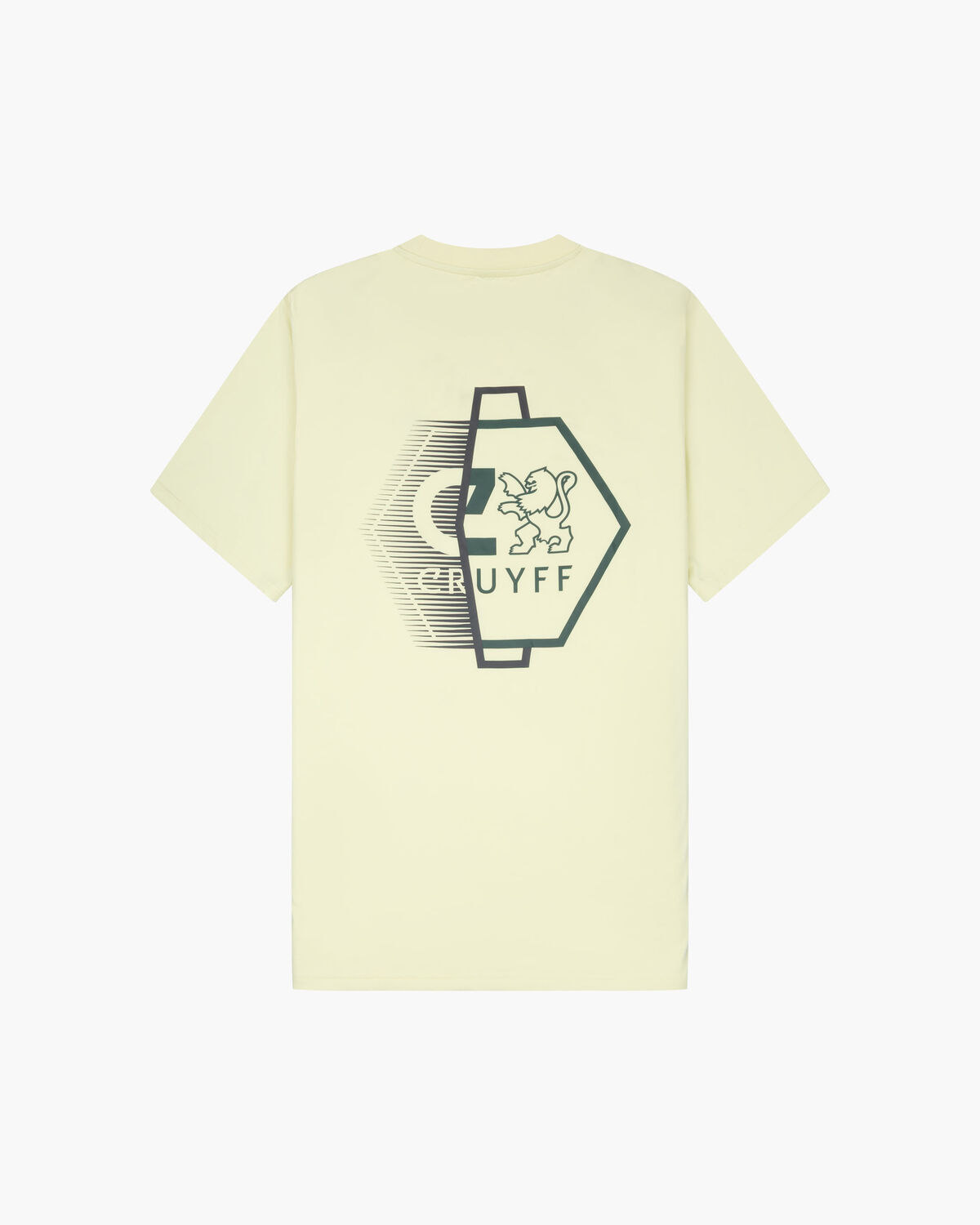 C-Lion Back Graphic Tee, Yellow, hi-res