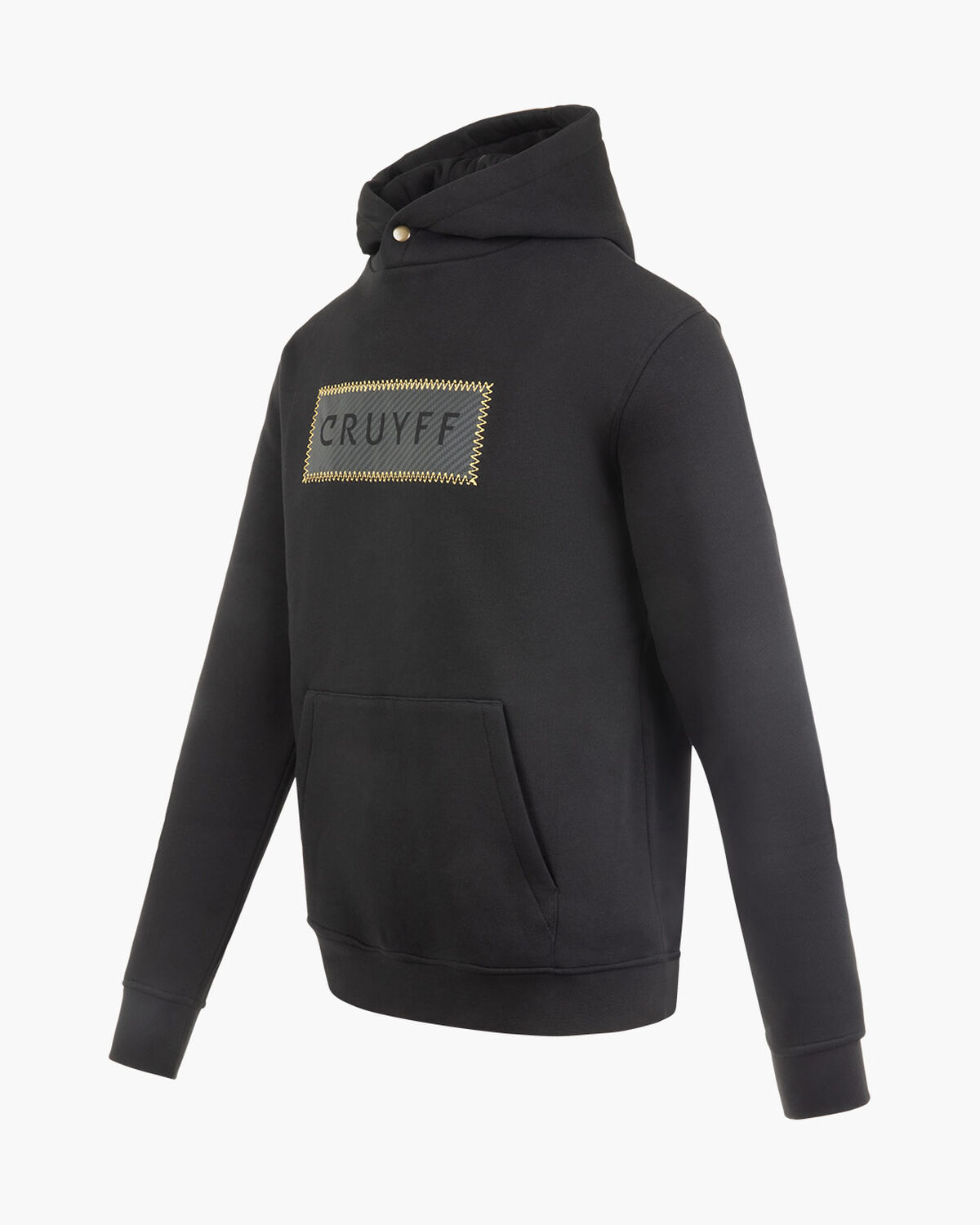 Fuzeknit Lasercut Hoodie, Black/Gold, hi-res