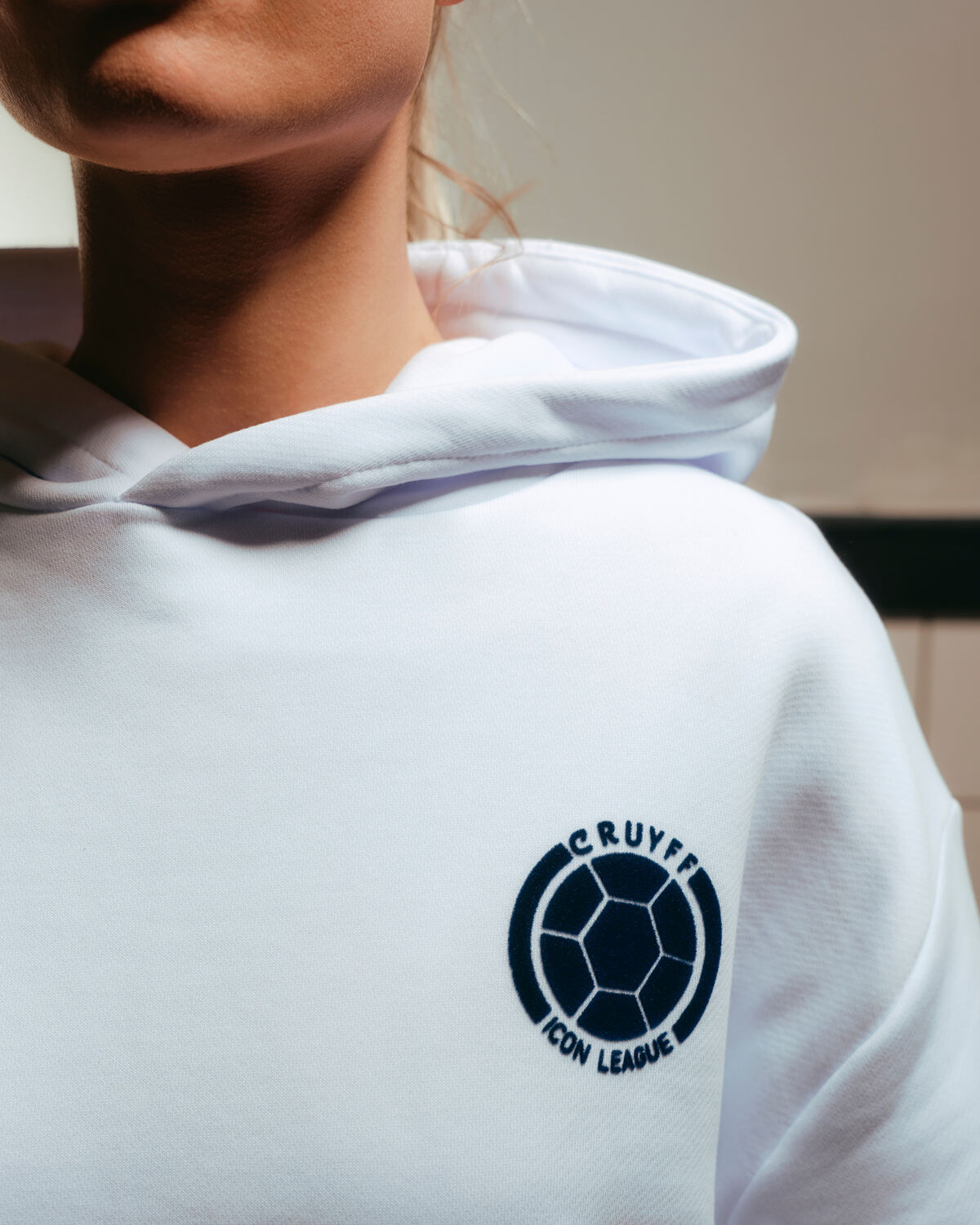 Team Cruyff Hoodie, White/White, hi-res
