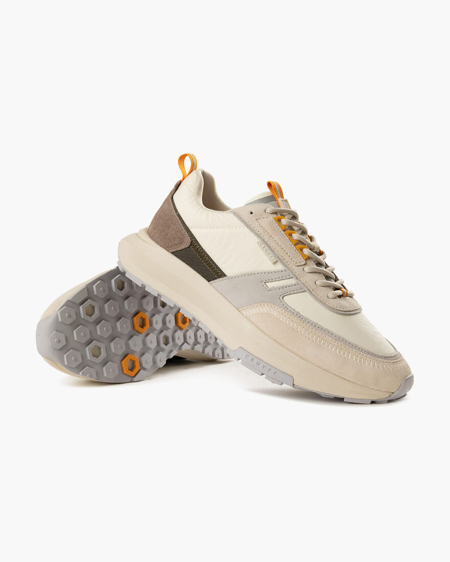 Ambruzzia - Crepe Nylon/Soft Leather, Off white, hi-res