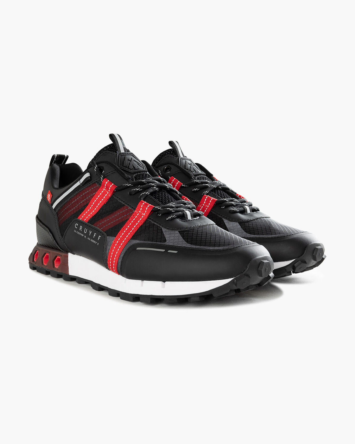 Inter Lace \\ Montserrat, Black/Red, hi-res