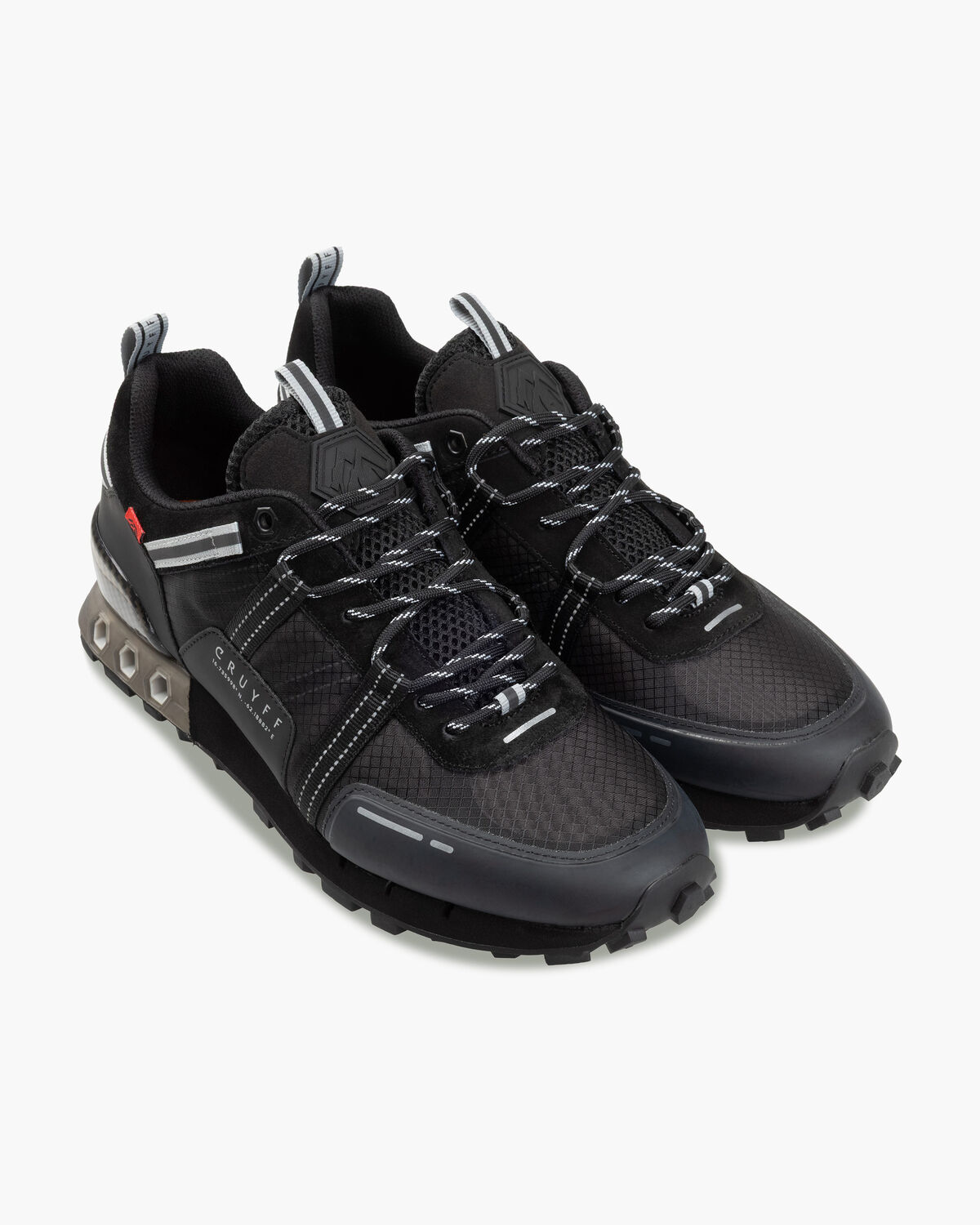 Interlace Hex-Tech // Montserr, Black, hi-res