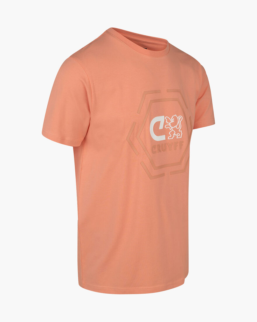 Kane Tee - 95% Co 5%Ea, Coral, hi-res