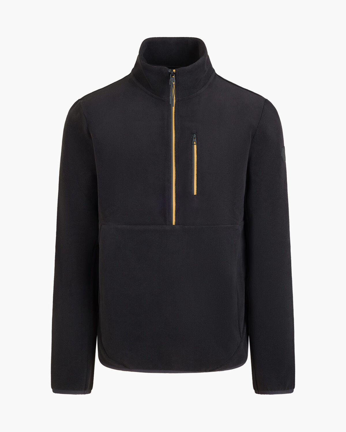 Half Zip Fleece, Black, hi-res