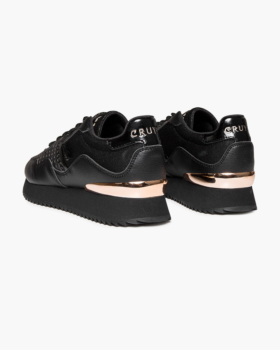 Cruijff Classics Cruyff Wave dames sneaker Zwart - Schoenen.nl