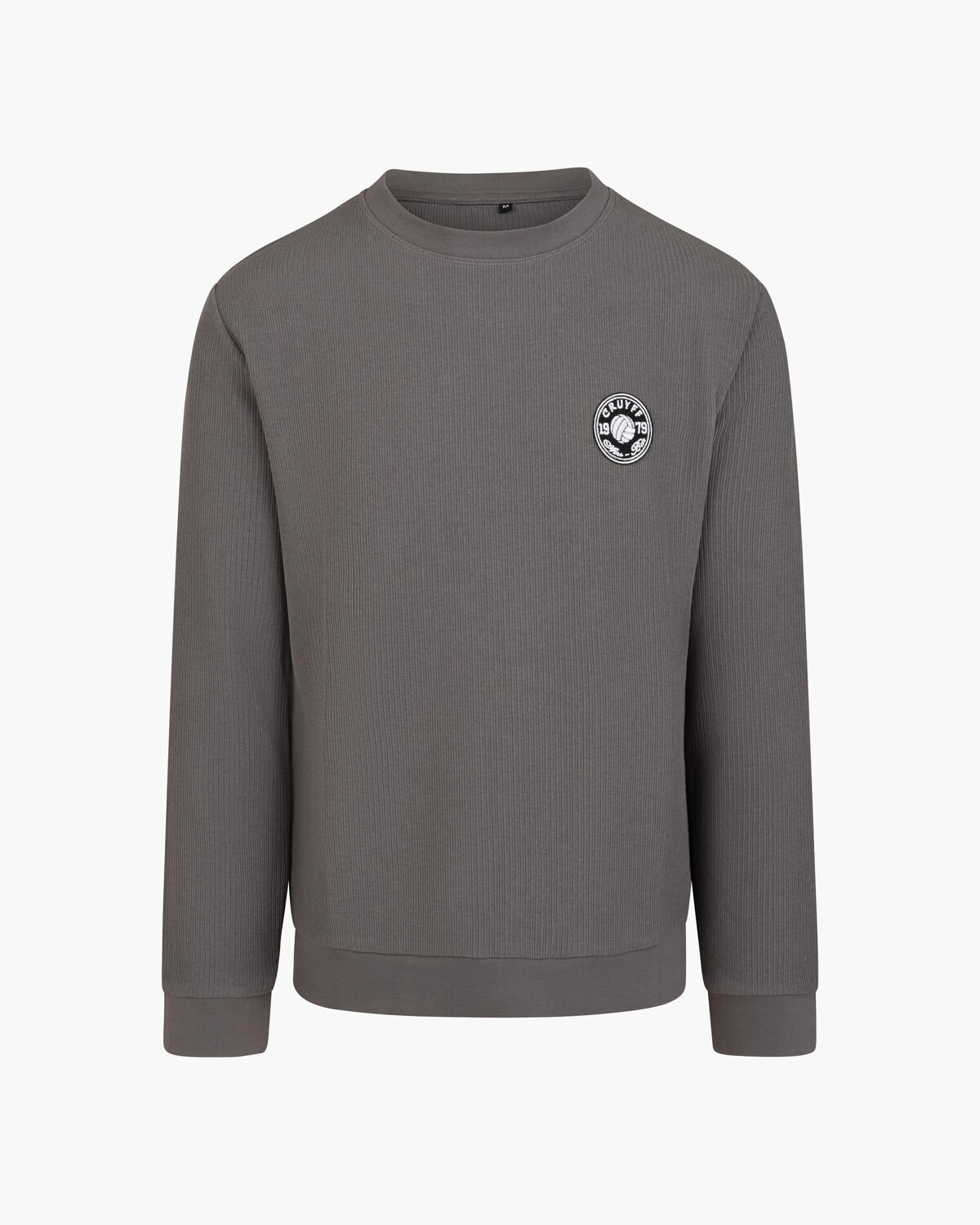 Retro Badge Jumper, Grey, hi-res