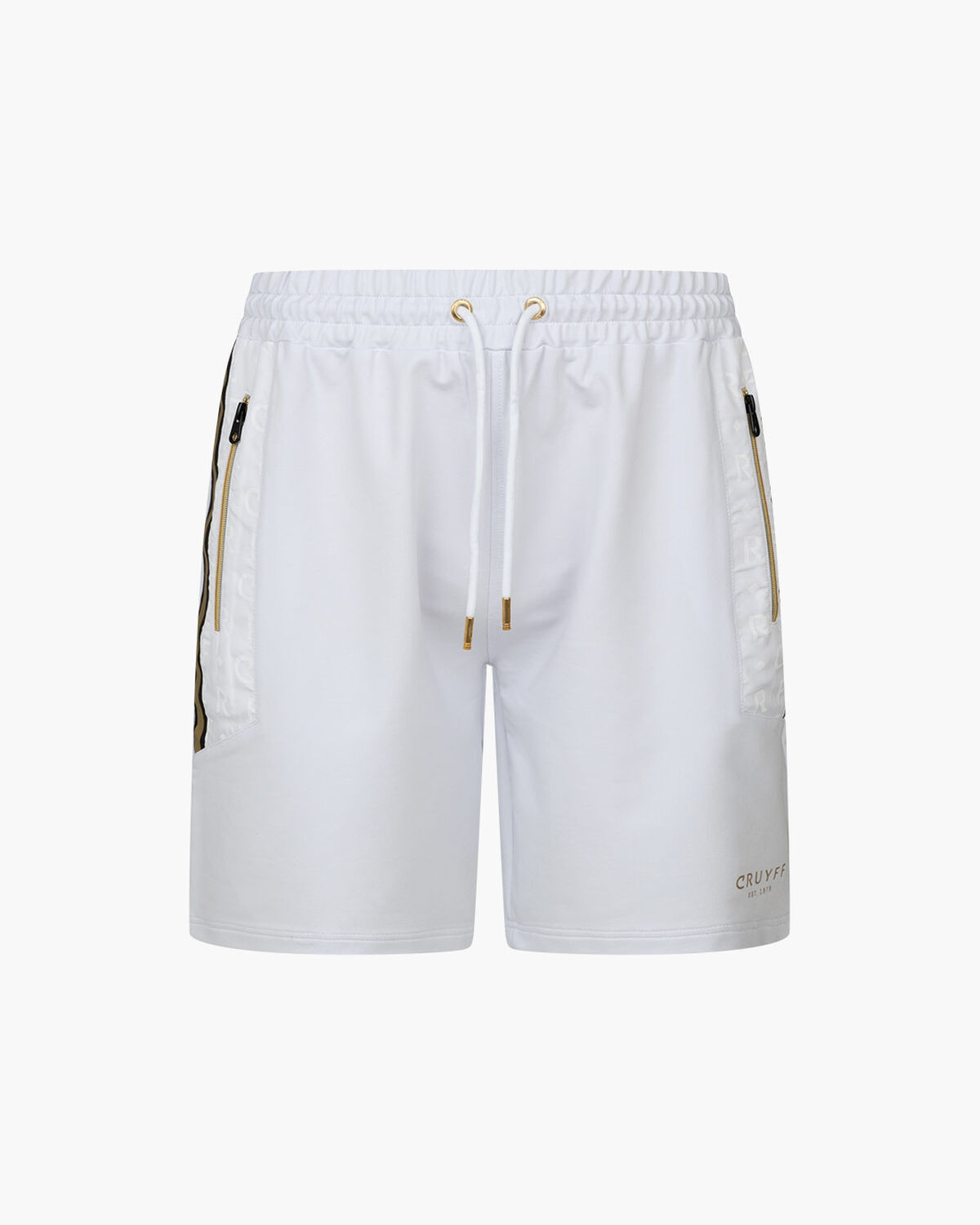 Jake Short 63 % cotton 32 % polyester 5 % elastane, White/Gold, hi-res