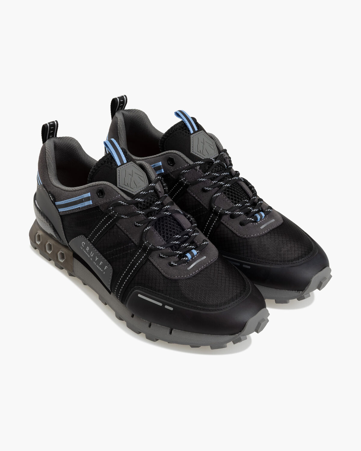 Interlace Hex-Tech // Montserr, Grey/Blue, hi-res