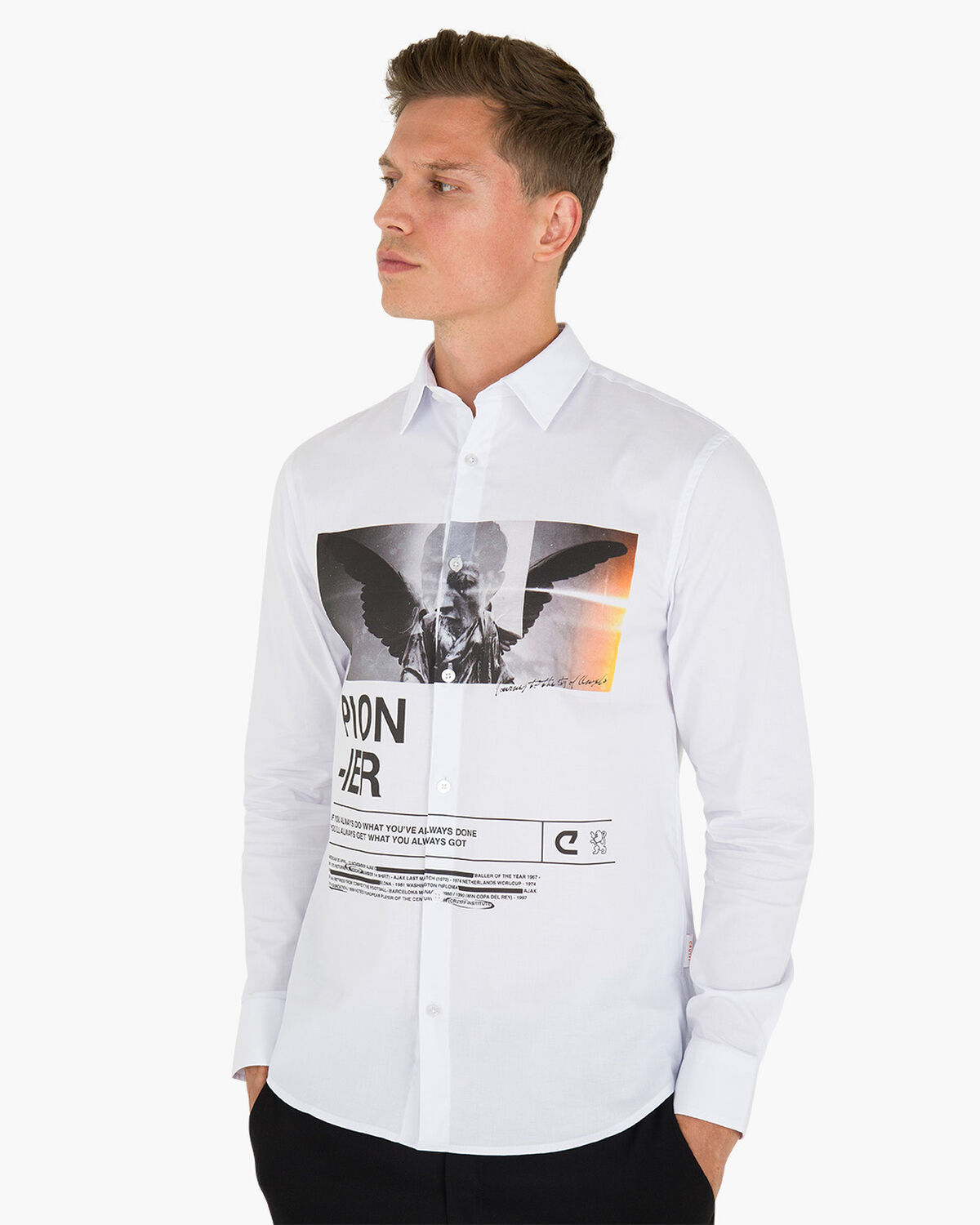 Siva Printed Shirt, White, hi-res