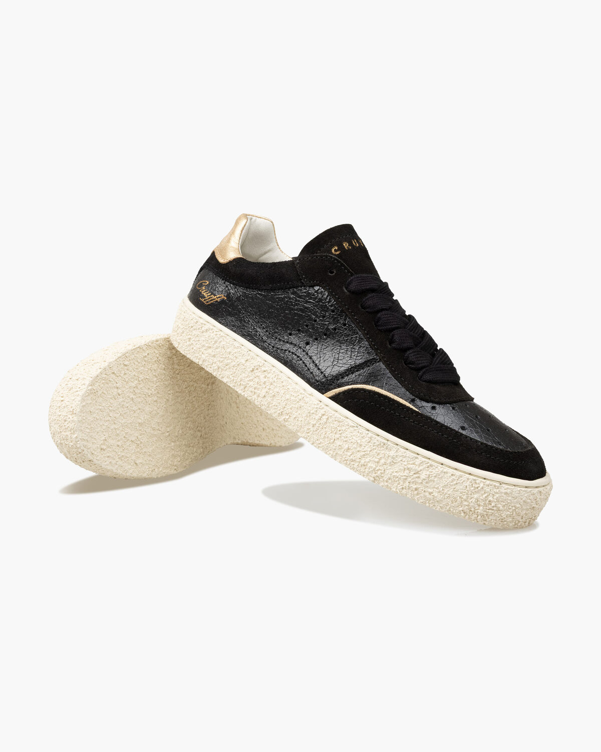 Monumental-Met. Leather/Suede, Black/Gold, hi-res