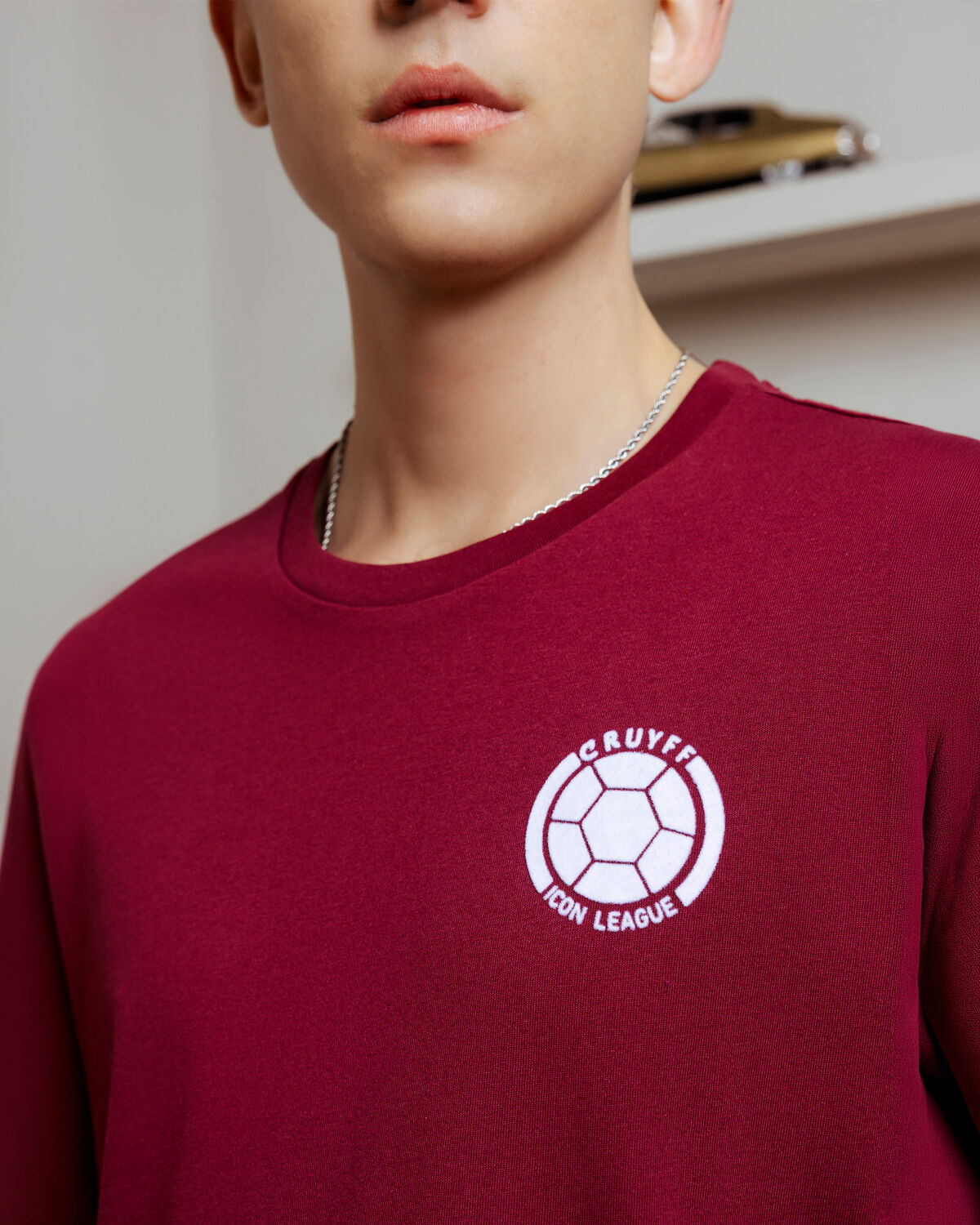 Team Cruyff Tee, Bordeaux, hi-res