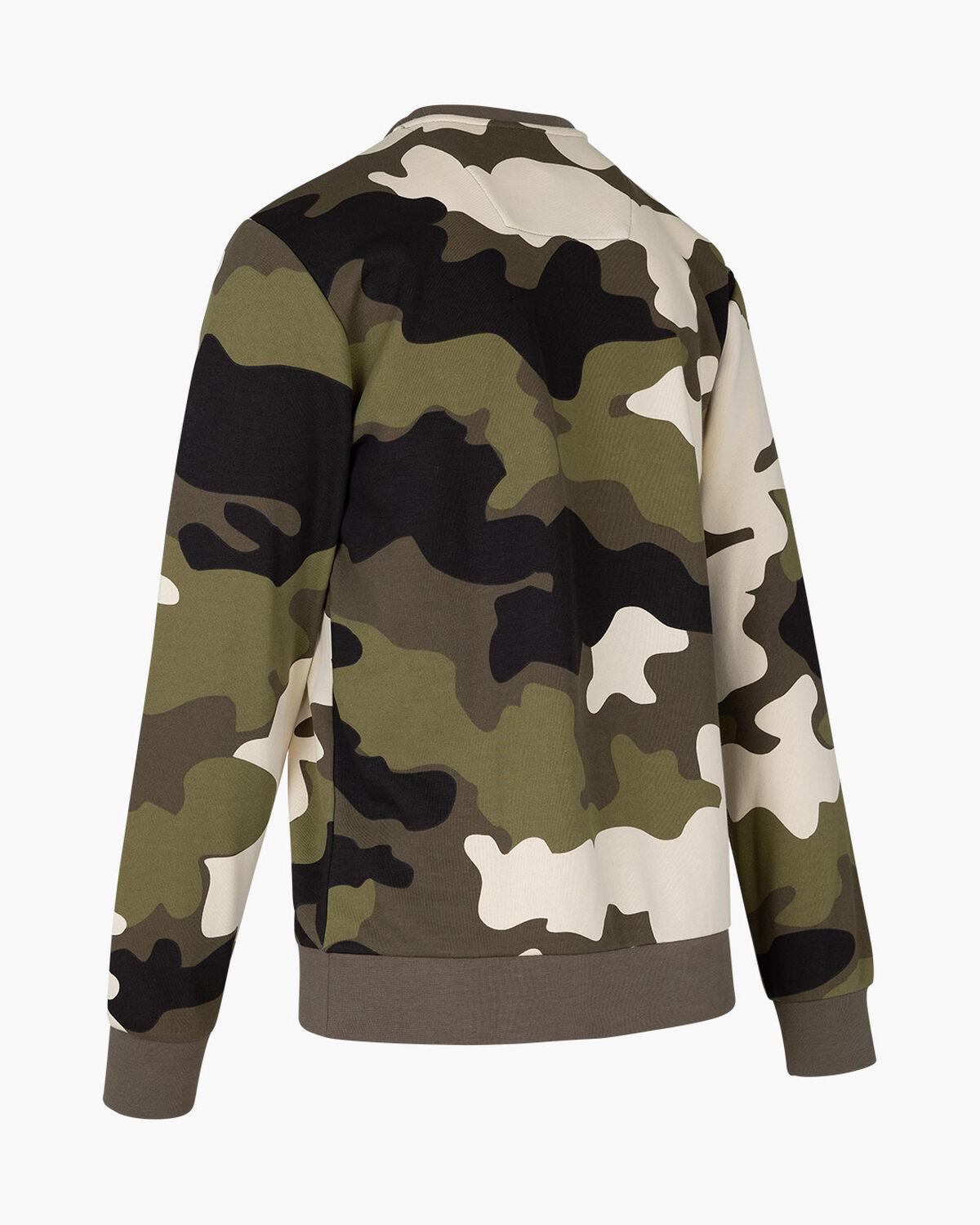 Camo Sweater  - 65% Cotton 35% Polyester, Army green, hi-res