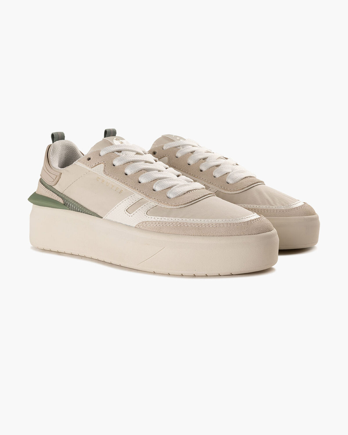 Cambria - Suede/Nylon, White/Green, hi-res