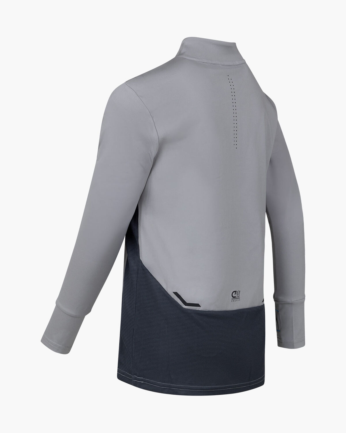 Metabolic 1/4 Zip LS Top, Grey, hi-res