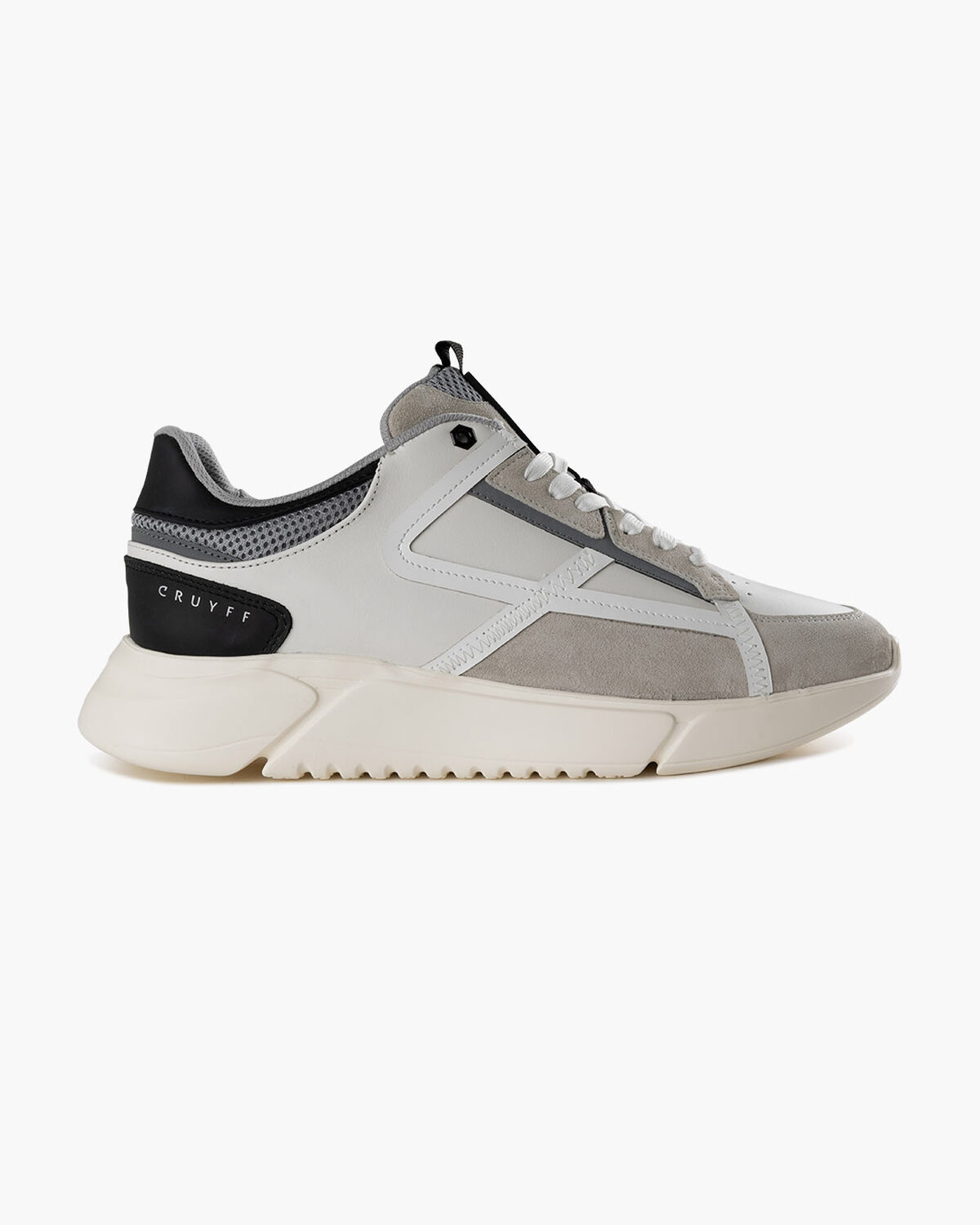 Arquero - Soft Nappa/Suede, White/Grey, hi-res