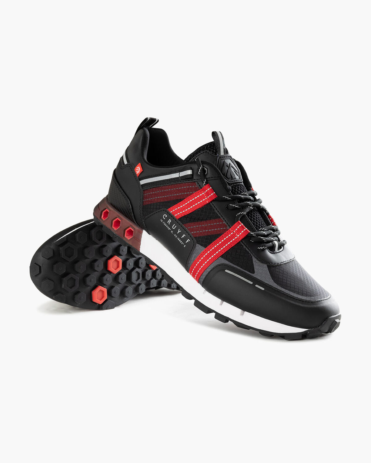 Inter Lace \\ Montserrat, Black/Red, hi-res