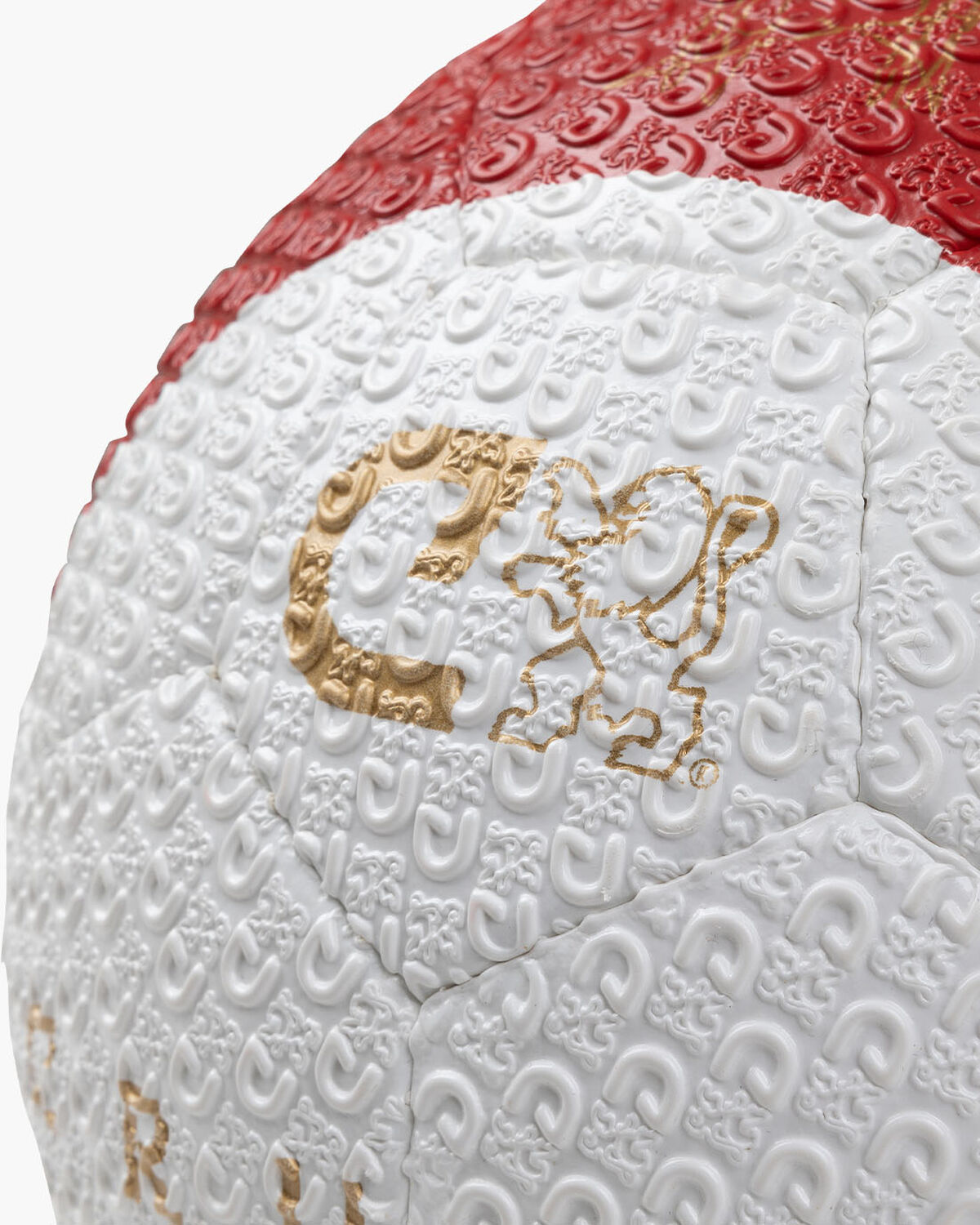 Cruyff Bibo '75 Ball, White/Red, hi-res