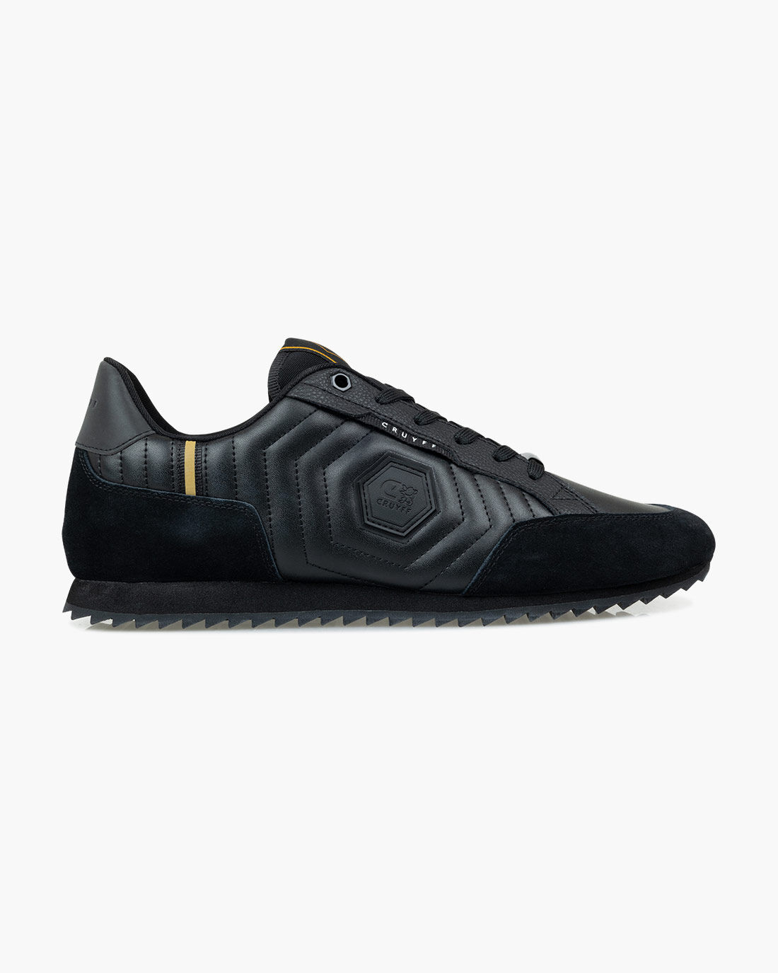 Cruyff trainers black and gold on sale