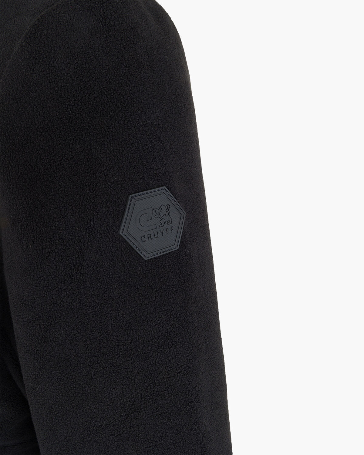 Half Zip Fleece, Black, hi-res