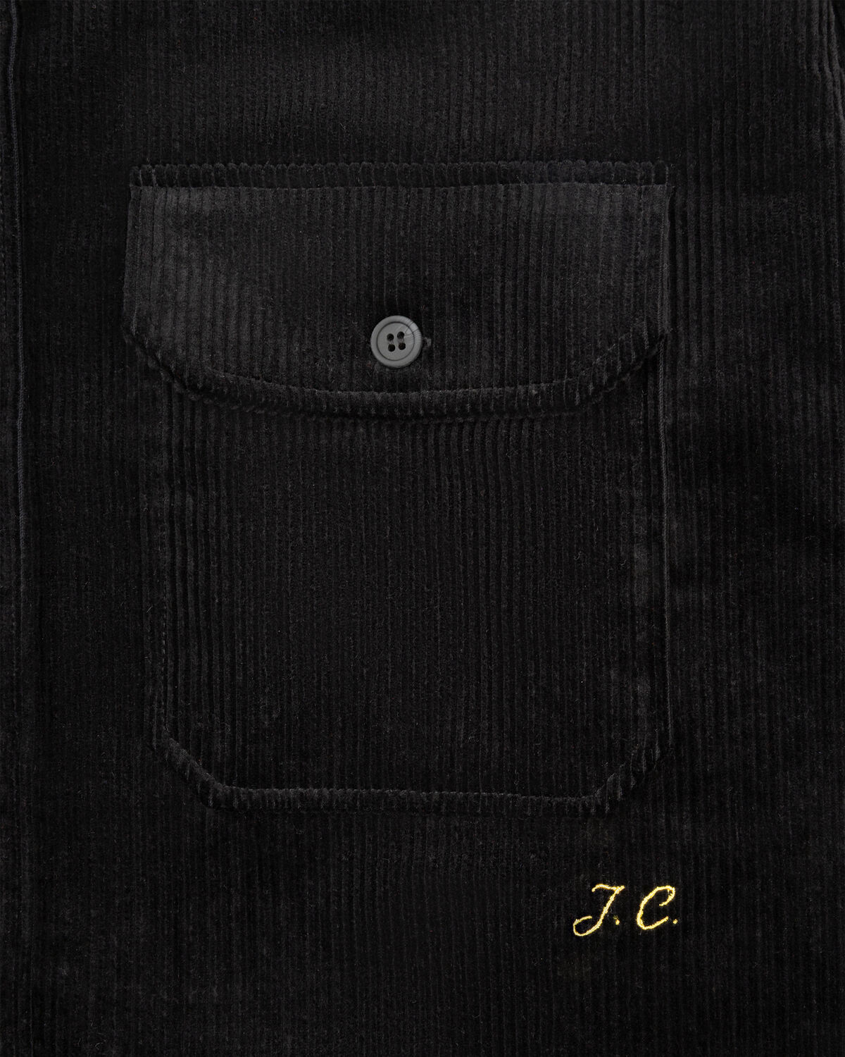 Corduroy Shirt, Black, hi-res