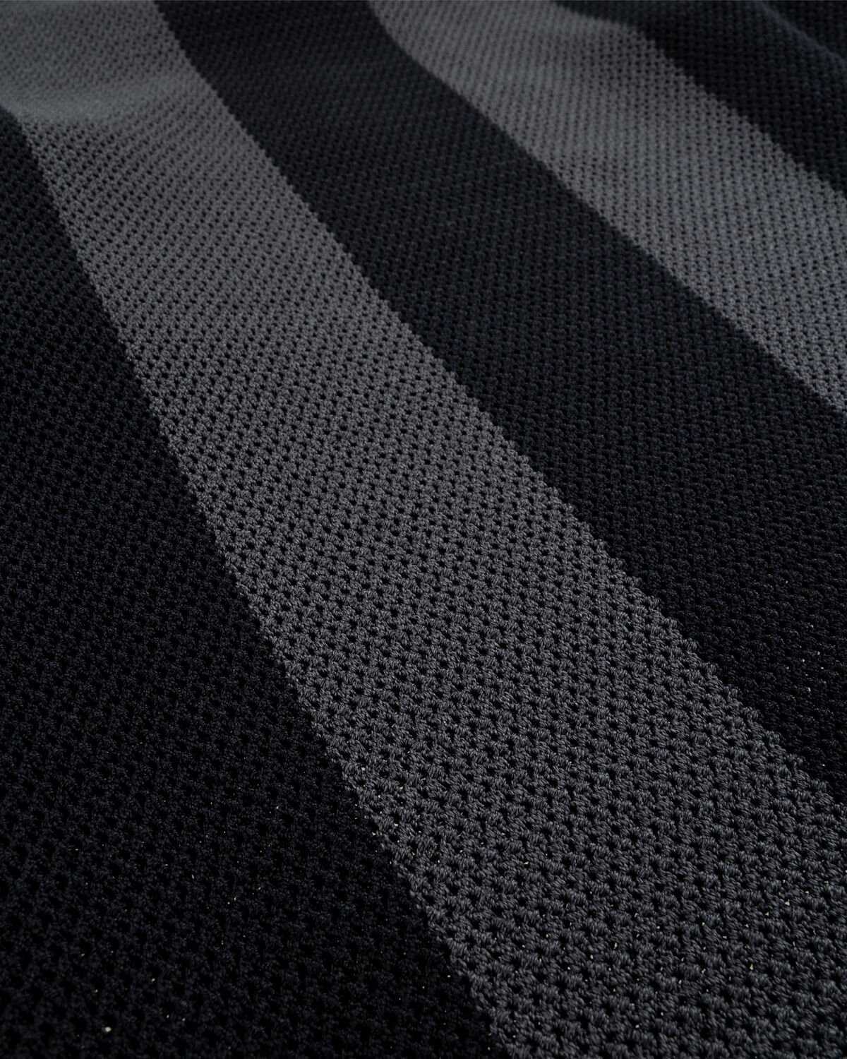 Knitted Football Tee, Black, hi-res