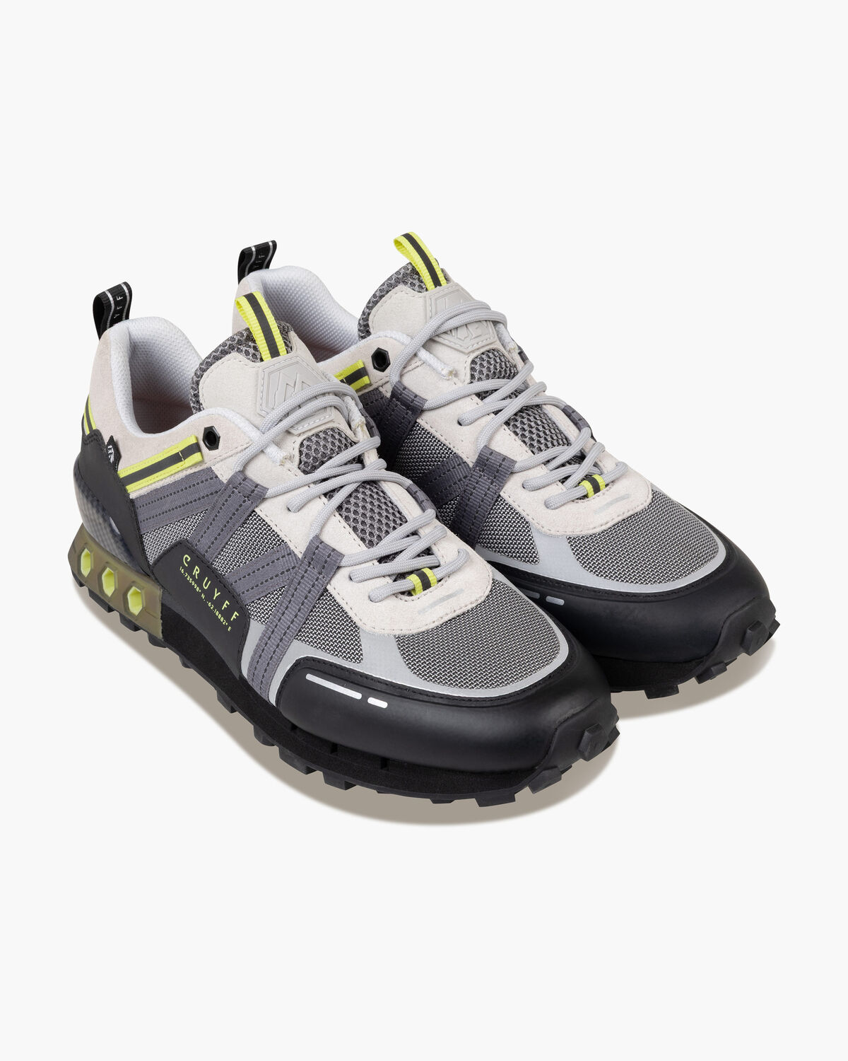 Interlace Hex-Tech // Montserr, Grey/Yellow, hi-res