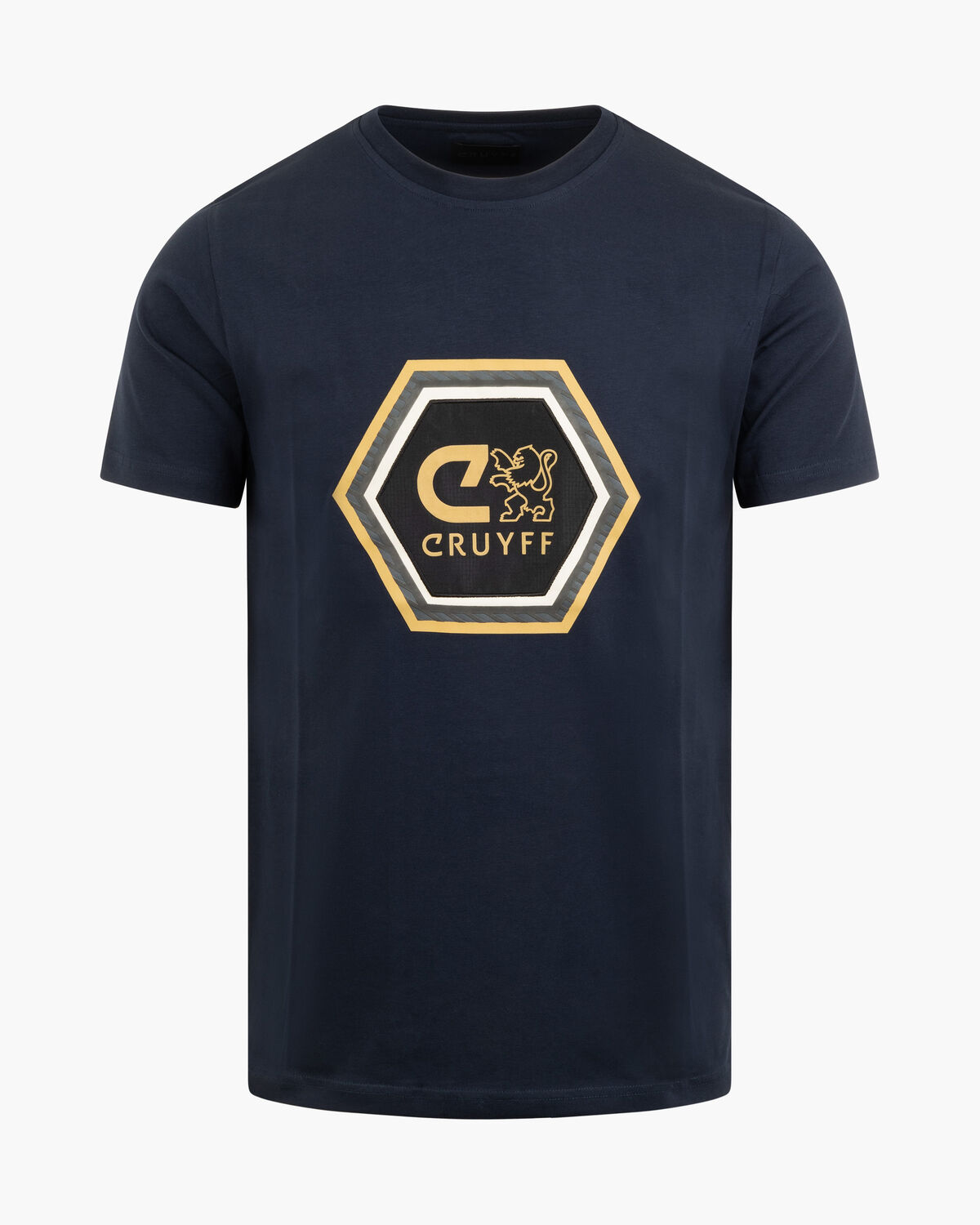 Luciano C-lion Tee, Blue/Gold, hi-res