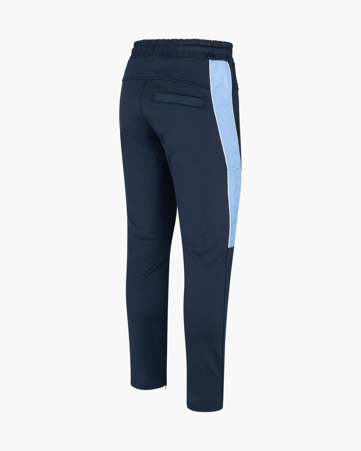 Saul Track Pant - Scuba / lightweight crinkle rips, Blue, hi-res
