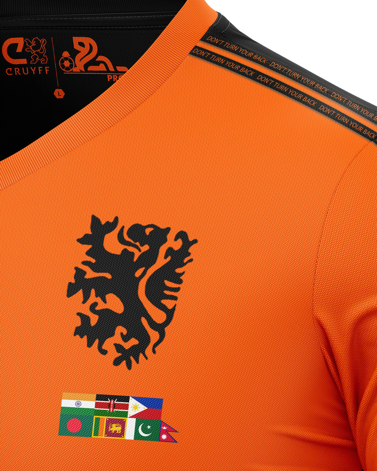 Cruyff World Cup Pro2 - 100% Polyester, Orange/Black, hi-res