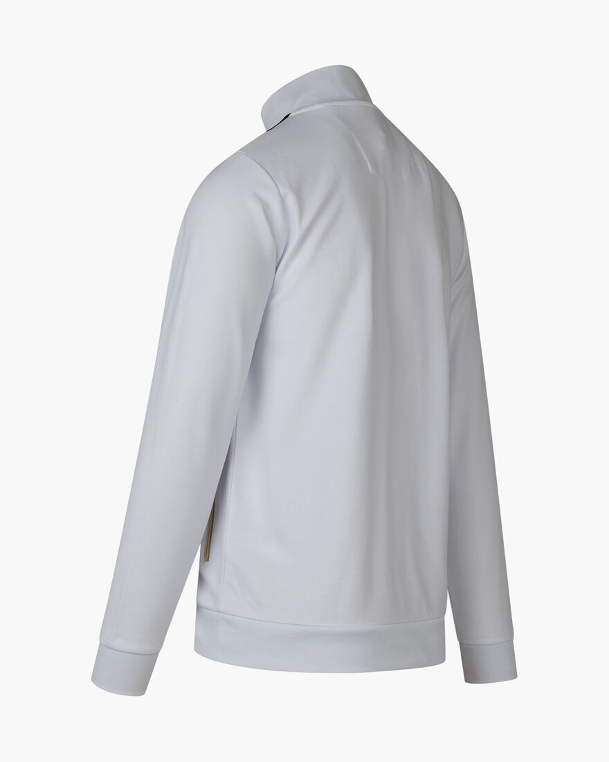 Gregory Track Top - 65% Polyester 35 % Cotton, White/Gold, hi-res