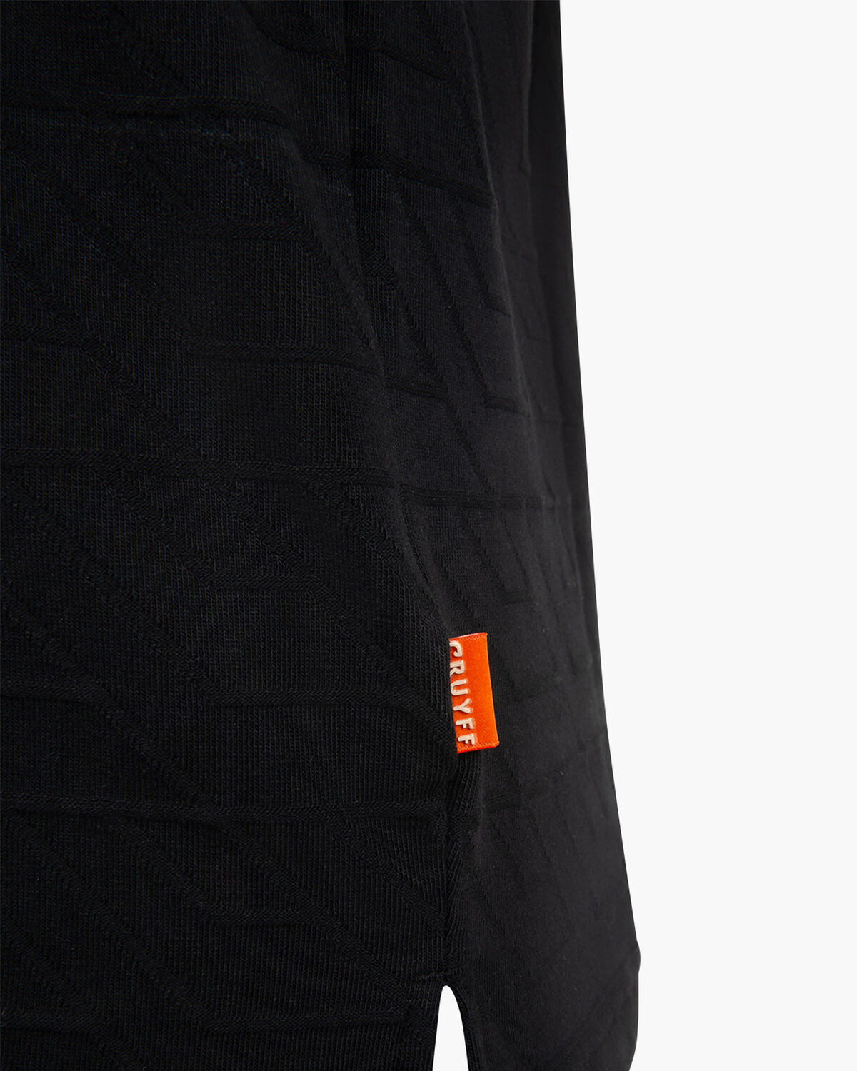 Luka Jacquard Tee, Black, hi-res