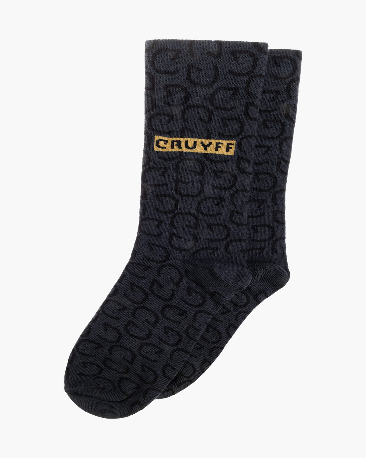 Monogram Socks, Black/Gold, hi-res