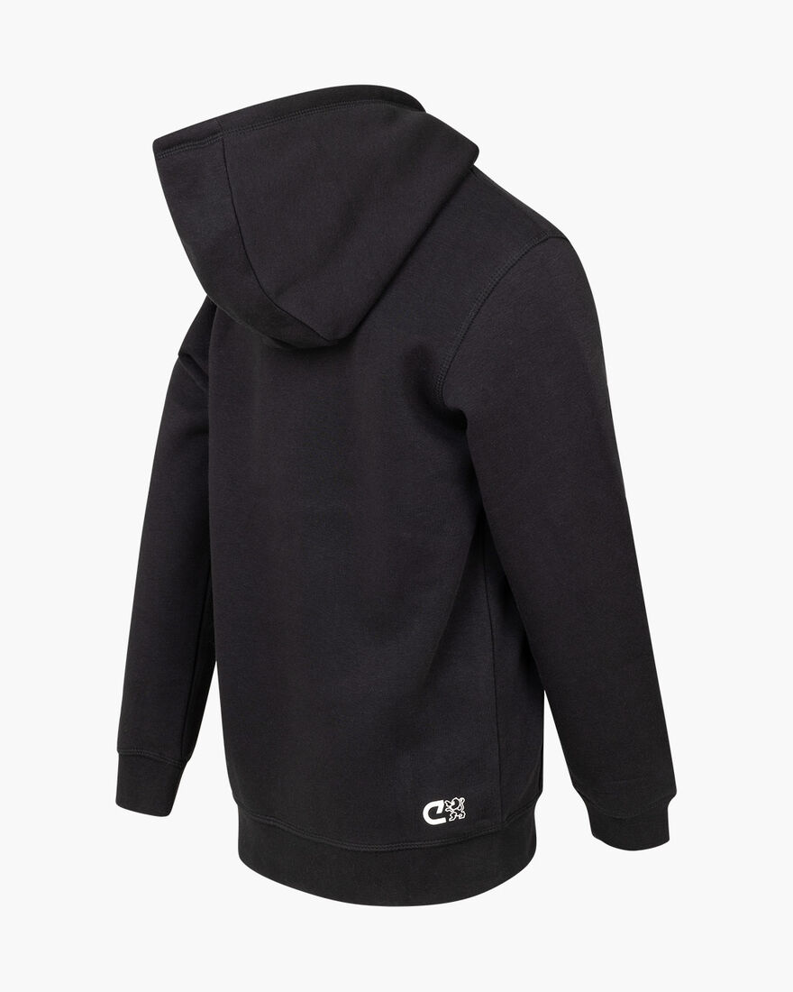 Cruyff Core Hoodie Junior - 70% Cotton / 30% Polye, Black, hi-res