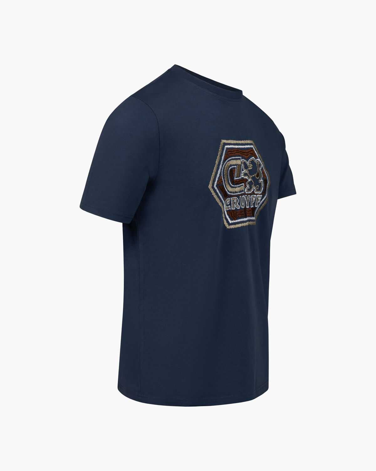 C-Lion Blurry Embro Tee, Blue/Blue, hi-res